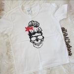 3-4yrs Flower Skull Tee
